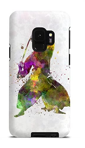 artboxONE Tough-Case Handyhülle für Samsung Galaxy S9 Kendo Fighter in Watercolor von Paul Rommer