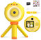 Ushining Kinderkamera mit Stativ, 8X Zoom Digitalkamera 20 MP 1080P HD Videokamera Kinder 2,0 Zoll Bildschirm 32GB TF-Karte Selfie Kamerakinder Fotoapparat für 3-12 Jahre Mädchen Jungen, Gelb