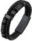 Bestyle 21cm Lederarmband Herren Schwarz Wikinger Armband mit Magnet Verschluss Wikinger Schmuck Accessoire