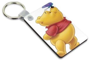 Porte-clé en bois Bourriquet ours winnie dessin animé amis Eeyore Ref 21