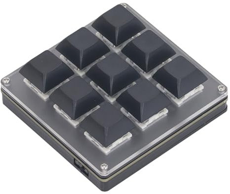 Mechanical Gaming Keyboard, 2.4G USB Type C Blue-Tooth 9 Keys One Handed Professional Gaming Keypad