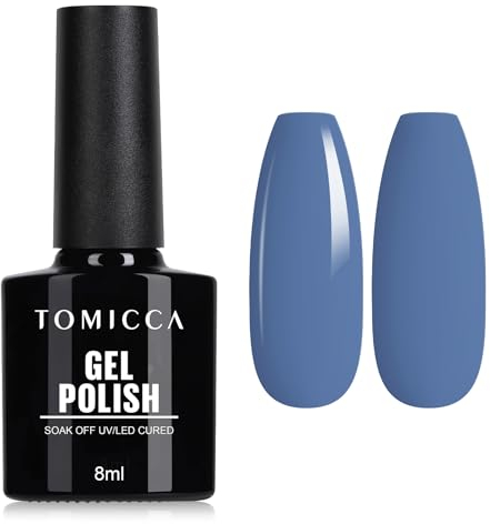 TOMICCA UV Nagellack Grün, 8ml Weihnachten Green Velvet Gel-Nagellack, UV LED Soak Off Manicure Gel Lacquer Varnish