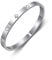 GILIEYER Armband aus Edelstahl, Klee Armband Liebe und Freundschaft Armband Cubic Zirkonia Kreuz Armband Fashion Armband Mode Armbänder (19, Klee-Silber)
