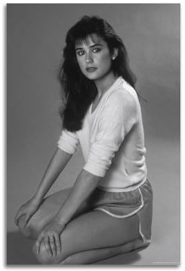 SANWYA Demi Moore Retro-Kollektion, Kunst, Wohnzimmer, Schlafzimmer, Poster, Gemälde, dekorativer Maldruck, Leinwand, Wand, 50 x 75 cm