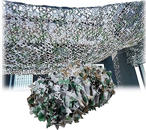 GASSNAKE Tarnnetz Weiss Sonnenschutz,Tarnnetz Camouflage Net Sonnenschutznetze Party Dekoration,Sonnensegel Camouflage für Jagd Camping Outdoor Militär Sichtschutz Garten Dschungel Digital 8 * 2M