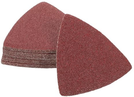 iplusmile Lot de 20 de Ponçage Électriques 80 X 80 X 80 Mm Grain de Papier de Verre Triangulaire pour Polissage à Main