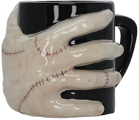 Blue Sky Studios Keramik Kaffeetasse 350 ml – Sammlerstück Tasse mit Wednesday‑Design, offizielle Lizenz, blaue Geschenkidee für Fans, langlebige Porzellan‑Becher, Küche & Büro