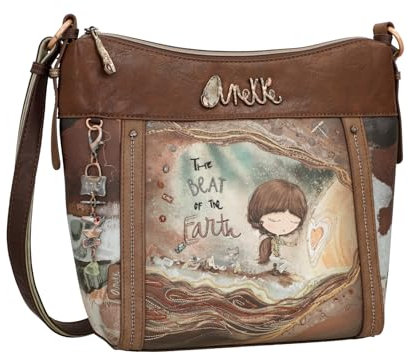 Anekke Große Umhängetasche, großes Fassungsvermögen, Umhängetasche, Maße: 31 – 24 / 28 / 12 cm – Zubehör und Accessoires für Damen, Mehrfarbig, OneSize