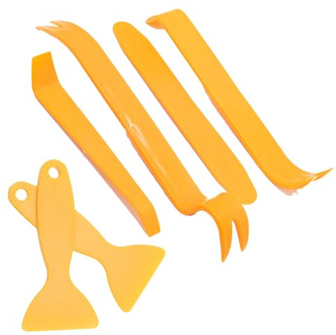 6 Pcs Car Trim Removal Tool,auto Door Dashboard Plastic Pry Tool Automotive Audio Repair Mechanic Prying Trim Removal Tool Screwdriver Kit for Car Panel Dash Radio Interior Accessories