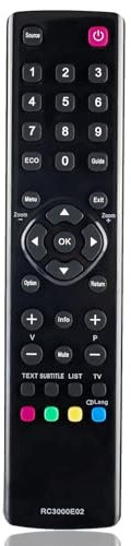 Ersatz Fernbedienung RC3000E02 für TCL Thomson Fernsehen, für TCL Thomson Universal-Fernbedienung TV