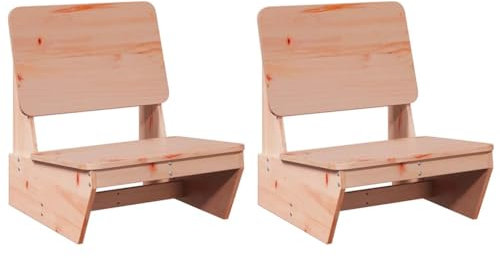 vidaXL Gartenstühle 2 STK. 60x64x70,5 cm Massivholz Douglasie, Relaxstuhl, Terrassenstuhl, Außenstuhl, Relaxsessel, Outdoor-Stuhl, Stuhl, Balkonstuhl