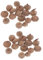 ABOOFAN 80st Eichel Kappe Rattanvase Eichelvase Eichel-Rattan-Kappen Echte Eichelmütze Künstliche Eicheln Kappe Schüssel Natural Pine Cones DIY Kranzverzierung Goldene Eichelmütze