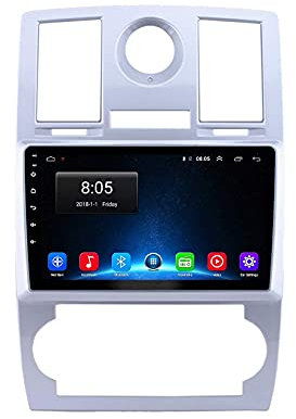 Generico ZCHBSM Android 13 Autoradio 2 DIN Car Tablet Radio SAT NAV per Chrysler 300C 2004-2011 Navigazione GPS 9'' Touchscreen Lettore multimediale MP5 Ricevitore Video con 4G/5G WiFi Carplay