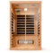 di volio Infrarotsauna Kuhmo II, Infrarotkabine für 2 Personen, Vollspektrumstrahler, LED-Farblichttherapie & Ionisator, aus Holz, 120×100×189 cm, (2-Personen)
