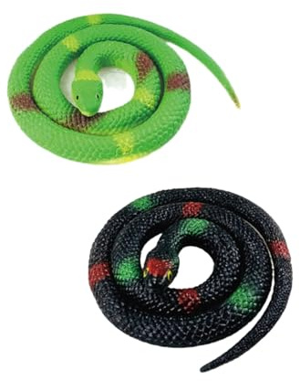 2 pièces, faux serpent en caoutchouc, faux serpent en plastique, faux serpent en caoutchouc, faux serpent coloré, accessoires de jardin, cadeau de farce et attrape