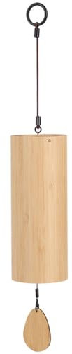 Bamboo Vent Carillon rétro Japonais éolien Pastoral de Vent Pastoral Cloche avec Pendule apaisant Relaxant 16 Pouces de Bambou Carillon pour Jardin Jardin extérieur