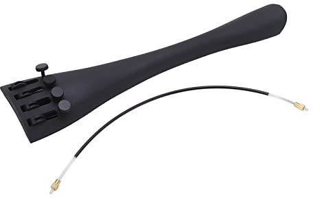 SEAFRONT Saitenhalter für 4/4-Cello, Kohlefaser mit 4 Stimmgeräten, Leichter, Langlebiger Saitenhalter für Celli der Größe