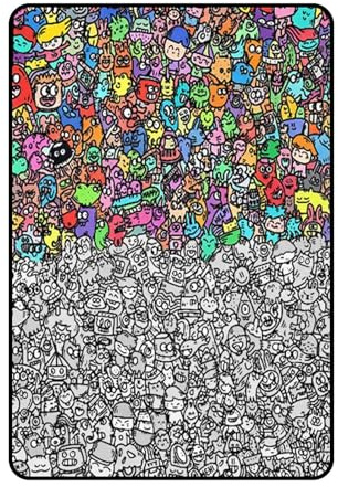 Genérico de Arte Creativo, sábana Reutilizable para Colorear, Tela Lavable con Patrones de Dibujo, de Pintura de Bricolaje para decoración de sofá Cama, de Arte con diseño, de Actividad