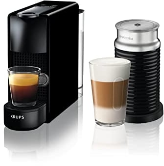 Nespresso Essenza Mini XN1118 Kaffeekapselmaschine mit Aeroccino 3 Piano schwarz