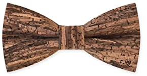 MAY-TIE Herren Fliege aus Kork | Holz Braun | Vegane Korkfliege Herren | Classic Butterfly | Hochzeitsfliege | Handgefertigt in Leipzig