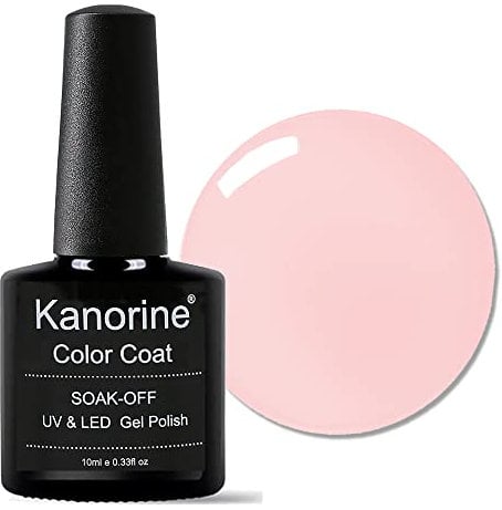 KANORINE Gel Polish Soak-Off UV/LED Gel Nail Polish Nude PINK Rosa Xhybrida Color Coat Gel Nail Varnish Nail Art TYPE 10ml