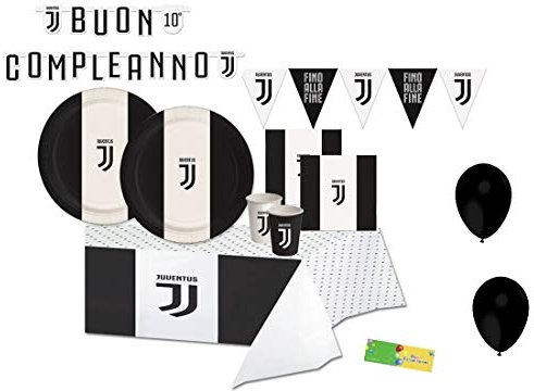 Kit n.27 Addobbi Festa Compleanno bianconero