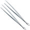 HINMAY Extra-Long Tweezer Tongs 12-Inch Stainless Steel Tweezers with Hook, Set of 2