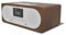 DAB/DAB+ & FM Digital Radio with CD Player | Bluetooth & USB MP3 Player | Premium Sound | Remote Control | Mains Powered | Perfect for the Home or Office | AZATOM Clockwood (Walnut)