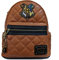 Loungefly x Harry Potter Mini-Rucksack mit Hogwarts-Wappen, braun (Braun) - hpbk0030