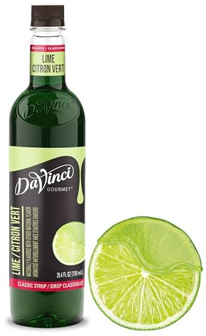 DaVinci Gourmet Jarabe de lima clásico, 70 ml (1 unidad)