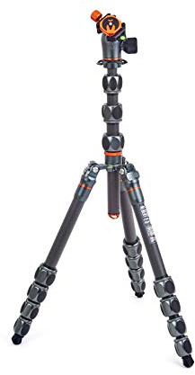 3 Legged Thing Pro Range 2.0 Albert 2.0 Reisestativsystem aus Carbon – Verstellbares Kamerastativ mit 3 abnehmbaren Beinen für Umbau zu Monopod mit Kugelkopf AirHed Pro
