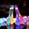 eaaerr Solar Lichterkette Aussen 50 LED Solar Wassertropfen Lichterkette Garten Wasserdicht, 8 Modi Solar lichterkette für Bäume,Terrasse,Hochzeiten,halloween weihnachtsdeko(Mehrfarbig)