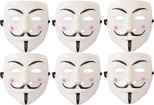 Ciao Mask Anonymous Vendetta Guy Fawkes (Pack of 6)