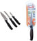 Kitchen Devils S8603017 Control Starter Set, Stainless Steel, Black, 3 PCE & S8603000 Control Vegetable Knife, 10 cm, Multi-Colour