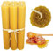 Honigkerzen | Packung mit 6 natürlichen Bienenwachskerzen [ Advent - Weihnachten ] | Große Größe - 2 x 20 cm