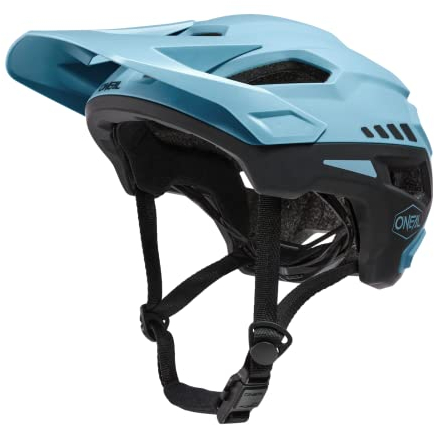 O'NEAL | Mountainbike-Helm | MTB All-Mountain | Verschmolzene innere EPS & Außenschale für bessere Langlebigkeit | TRAILFINDER Helmet Split | Erwachsene | Eisblau/Schwarz | L/XL (59-63 cm)