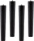 SOTECH 4er Set Möbelfüße Eiche schwarz H 200 mm/konisch Ø 35/25 mm mit Gewindestift M8