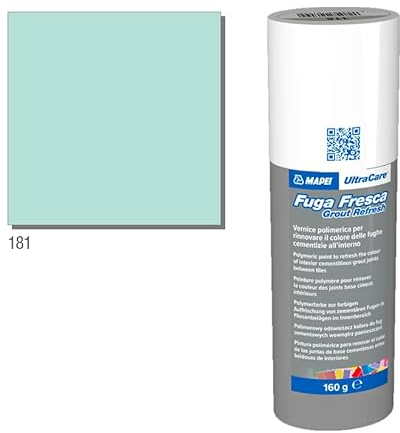 Mapei Ultracare FUGA FRAISE 181 VERT JADE peinture polymère pour renouveler la couleur des joints de ciment Flacon 160gr.