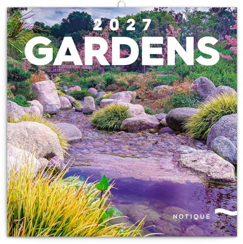 Calendrier 2027 Jardin et Fleurs - format 30x60cm ouvert (ps) + offert un agenda de poche
