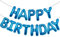 Accevo dunkelblau alles Gute zum Geburtstag Banner 16 Zoll Mylar Folie Buchstaben Ballons alles Gute zum Geburtstag Ballon für Kinder, Kind, Erwachsene, Jungen & Mädchen