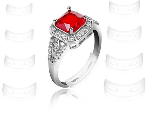 Rufevee Ringgröße Einsteller TPU Ring Sizer Schmuckwerkzeuge, die sowohl für Männer als auch für Frauenringe geeignet sind.