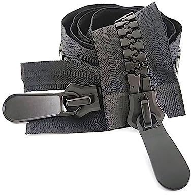 Cerniera in resina grande 20# Cerniere aperte a cursore doppio/singolo per cucire piumino Cappotto per tende Cerniera per cucire, 110cm