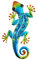 ROCKING GIFTS Wanddeko Eidechse, Gecko, bunt, Mosaik, Metall, 28x15 cm, Terrasse Dekoration, Garten