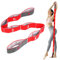 Fitnessbänder, Resistance Bands Widerstandsbänder mit 9 Ringen Theraband Fitnessband Gymnastikband Gummiband Sport Trainingsbänder für Training Gym Fitness Pilates Yoga (Rot)