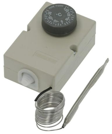 LEMONA electronics Termostato Frigo con Calotta Capillare 1500 MM -35 °C/+35 °C Tipo F2000