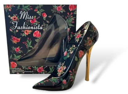 Damen Parfüm | Stiletto mit Blumenmuster 100 ml Eau de Parfum | Tiverton Miss Fashionista Black
