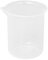 Frefgikty Bicchiere graduato in plastica trasparente da laboratorio da cucina, misurino spesso con tappo, 200 ml, 2 pezzi