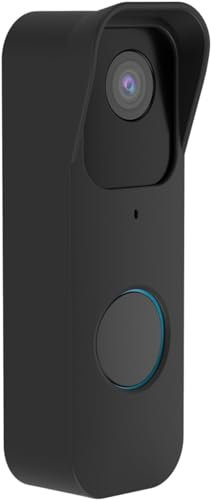 [1 Pack] Blink Doorbell Protective Cover,Doorbell Silicone Cover for Blink Video Doorbell,No Drill Accessory,Full Protection for Blink Doorbell,Black