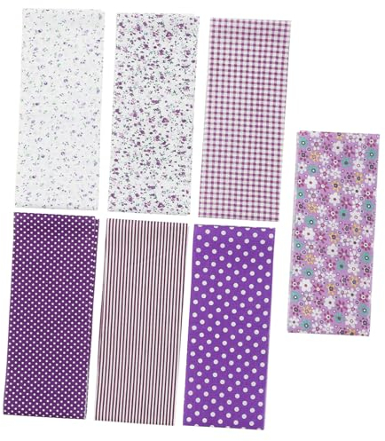 STOBOK 7St 10 cm Baumwollstreifen Quiltstoff Patchworkstoff nähen Decke Stoffstreifen selber Machen Stoffbahnen zum Quilten im Winter Mehrfarbig der Stoff Polsterstoff