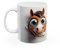 Jm-Déco Mug 3D Animaux humour rigolo fun - idée cadeau - Tasse en céramique original (Cheval)